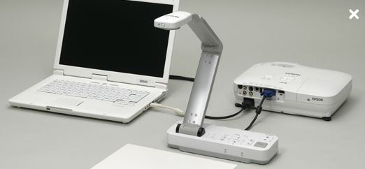Document camera laptop and Projector